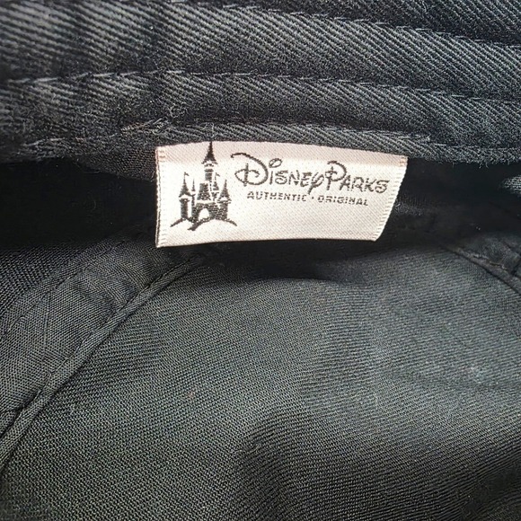 Disney Parks Black Cadet Cap Red Polka Dot Bow Rhinestone Accent Adjustable Hat - Picture 6 of 9